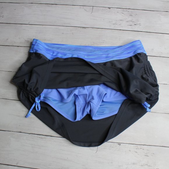 Free Country Women's 2 Pc Tankini Swimsuit Size S 4 6 Swim Skort Skirt - Picture 9 of 10